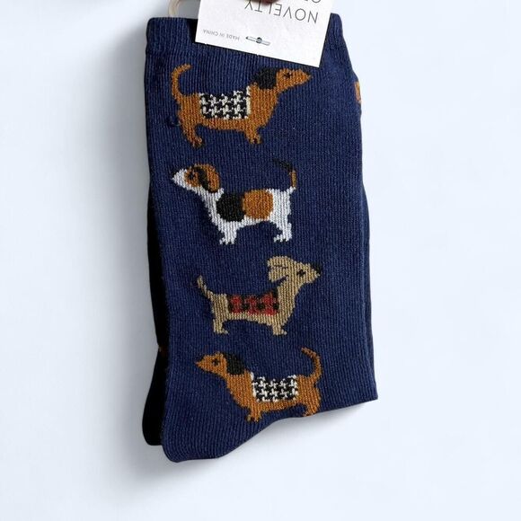 Source Unknown Accessories - Navy blue socks with cute dog poodle designs | NEW | One size | Unisex